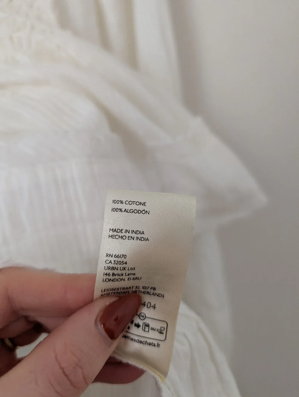 Anthropologie White Cotton Smocked Shirred Button Down Cropped Babydoll Top